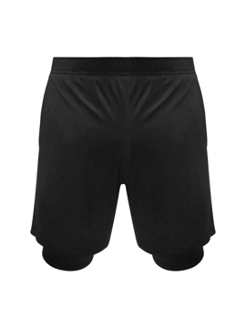 Image de ST873 short unisexe de compression 2 en 1, dry fit